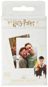 lifeprint ph50 harry potter magic photo and video printer sticky backed film – 40 pack, white