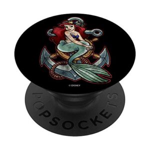 disney little mermaid tattoo anchor pose popsockets popgrip: swappable grip for phones & tablets