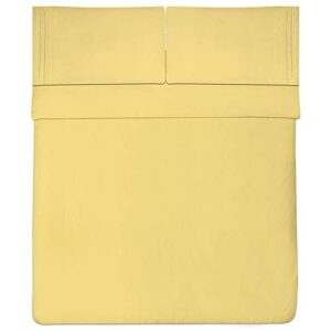 Twin XL Sheets - Breathable Luxury Sheets with Full Elastic & Secure Corner Straps Built In - 1800 Supreme Collection Extra Soft Deep Pocket Bedding Set, Sheet Set, Twin XL, Yellow