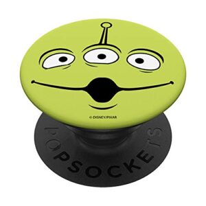 disney pixar toy story alien face popsockets popgrip: swappable grip for phones & tablets