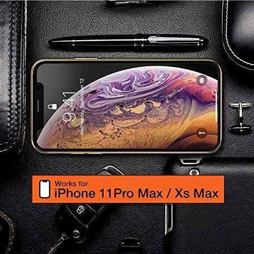 Trianium Tempered Glass Screen Protector Designed for Apple iPhone 11 Pro Max/iPhone XS Max, 3 Pack HD 0.25mm Glass 9H Film [Alignment Case Tool Included]