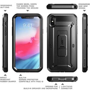 SUPCASE [Unicorn Beetle Pro Series] Case Designed for iPhone XS Max , Full-Body Rugged Holster Case with Built-In Screen Protector kickstand for iPhone XS Max 6.5 Inch 2018 Release (Black)