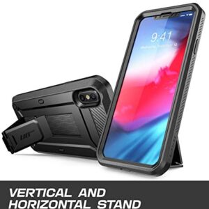 SUPCASE [Unicorn Beetle Pro Series] Case Designed for iPhone XS Max , Full-Body Rugged Holster Case with Built-In Screen Protector kickstand for iPhone XS Max 6.5 Inch 2018 Release (Black)