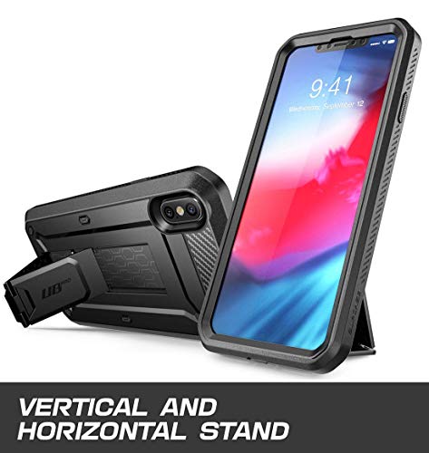 SUPCASE [Unicorn Beetle Pro Series] Case Designed for iPhone XS Max , Full-Body Rugged Holster Case with Built-In Screen Protector kickstand for iPhone XS Max 6.5 Inch 2018 Release (Black)