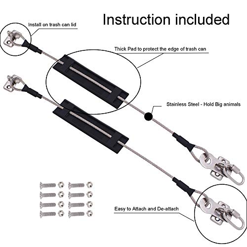 YYST Bin Strap Bin Holder No Chew ! Instruction is Included No Bin - Easy to Attach and De - Attach