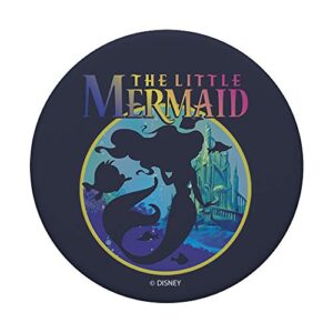 Disney Little Mermaid Ariel Silhouette Rainbow PopSockets PopGrip: Swappable Grip for Phones & Tablets