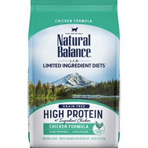 natural balance limited ingredient diet chicken| high protein adult grain-free dry cat food | 5-lb. bag