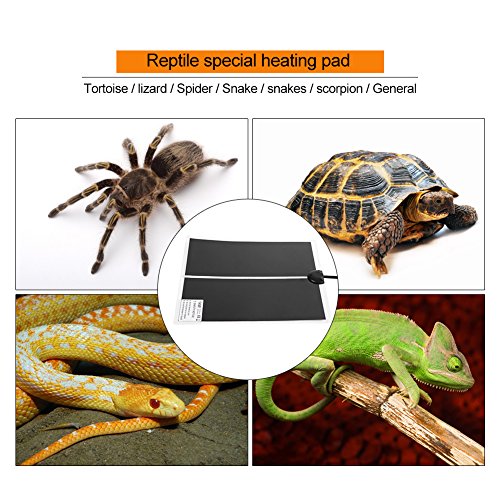 Sixrun Reptile Pet Heating Pad Mat Bed Under Tank Warmer Mat Heating Mat Brooder Incubator for Reptile Dogs Cats(14W)