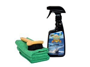 nautical one xtreme grime remover 4-piece kit | gel formula rids grime from vinyl surfaces, 22 oz.
