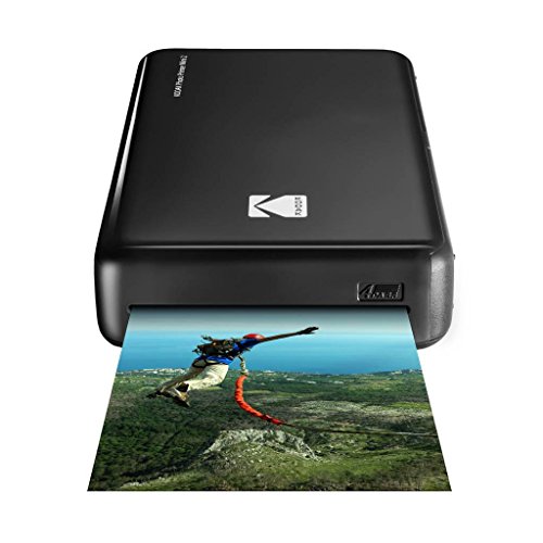 KODAK Mini2 Instant Photo Printer (Black) Basic Bundle + Paper (20 Sheets) + Deluxe Case, AMZKODMP2K1B