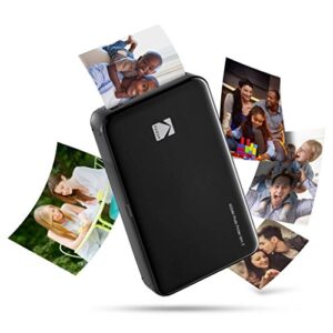 KODAK Mini2 Instant Photo Printer (Black) Basic Bundle + Paper (20 Sheets) + Deluxe Case, AMZKODMP2K1B