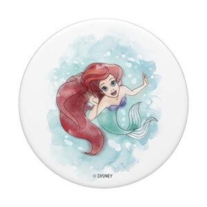 Disney Little Mermaid Ariel Watercolor Twerl PopSockets PopGrip: Swappable Grip for Phones & Tablets