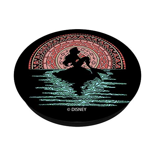 Disney Little Mermaid Silouhette Colorful Henna Sunset PopSockets PopGrip: Swappable Grip for Phones & Tablets