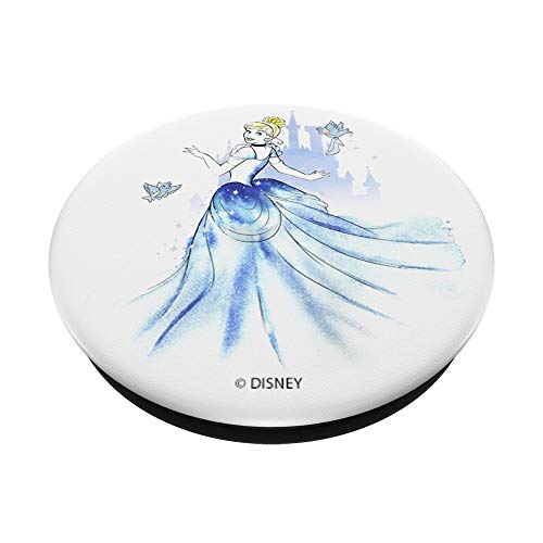 Disney Cinderella Birds & Castle Watercolor Art PopSockets PopGrip: Swappable Grip for Phones & Tablets