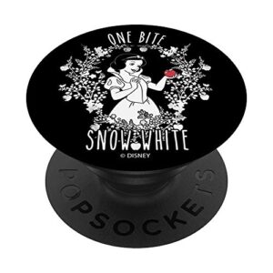 disney snow white one bite holding one red apple popsockets popgrip: swappable grip for phones & tablets