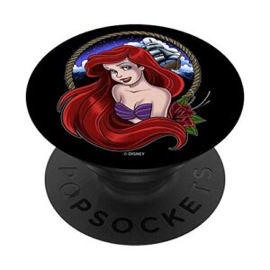 disney little mermaid ariel sailor tattoo popsockets popgrip: swappable grip for phones & tablets