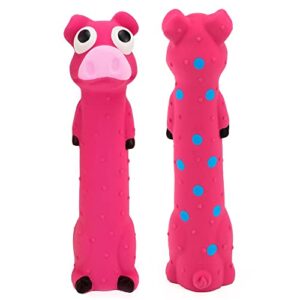 CHIWAVA 3 Pack 9" Squeaky Latex Dog Toys Standing Stick Animal Puppy Fetch Interactive Play for Small Medium Dogs