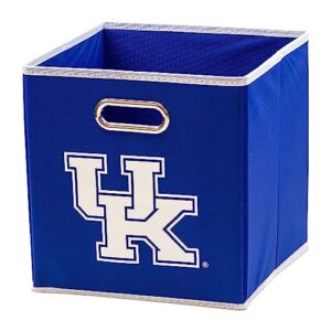 franklin sports ncaa kentucky wildcats collapsible storage bin - made to fit storage bin shelf organizers - 10.5" x 10.5"