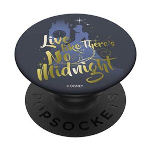 disney cinderella silhouette live like there's no midnight popsockets popgrip: swappable grip for phones & tablets