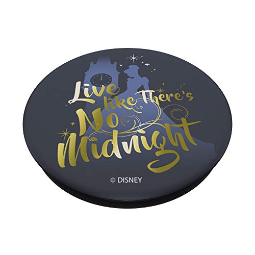 Disney Cinderella Silhouette Live Like There's No Midnight PopSockets PopGrip: Swappable Grip for Phones & Tablets