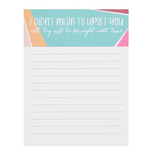 4 Pack Funny Notepads for Coworkers Gifts, To Do Task Lists for Sarcastic Humor Office Supplies, 50 Lined Sheets per Snarky Pad (4 x 5 In)