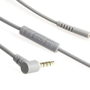 Amazon Basics Bose Quiet Comfort Replacement Inline Mic Remote Headphone Cable for Android Devices - Gray