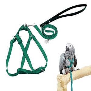 asocea adjustable bird harness and leash for yellow naped amazons galah cockatoos small to medium breed parrots fits birds chest between26-40cm /10.24-15.75inch - s