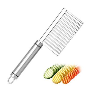 lareinaxxx potato wavy edged knife stainless steel kitchen gadget vegetable fruit cutting peeler cooking tool accessories