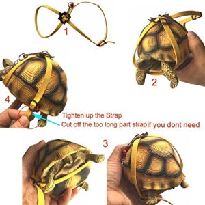 Vehomy Turtle Leash Lizard Leash Tortoise Harness Strap Pet Collar Leash Tortoise Walking Lead Control Rope S