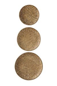 creative co-op round bamboo baskets (set of 3 sizes)