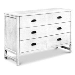 davinci fairway 6-drawer double dresser in cottage white