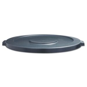 boardwalk 1868184 flat-top round lids for 44 gallon waste receptacles - gray