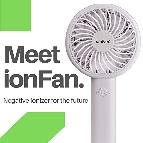 IonPacific ionFan, Portable Air Ionizer/Purifier Fan with Filterless Negative Ion Generator - Ultra High Output 3 Million Negative Ions/Sec Eliminates: Pollutants, Allergens, Germs