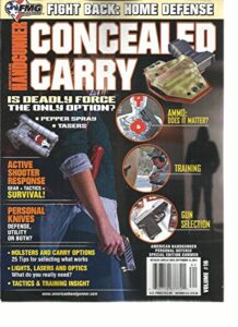 american hand gunner, concealed carry special edition, summer 2016 volume # 16