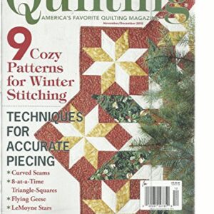 LOVE OF QUILTING MAGAZINE, NOVEMBER/DECEMBER, 2015 (5 HOLIDAY PROJECTS INSIDE