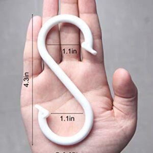 Multi Purpose Plastic Large S Shaped Hook Pack of 12