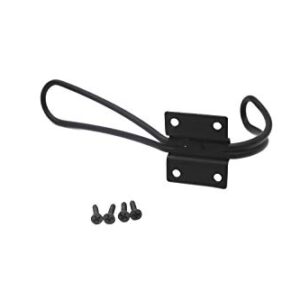 FGen 6pcs Premium Black Bathroom Toilet Hook, Heavy Black Entry Channel Hook, Coat Hook