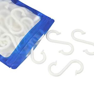 Multi Purpose Plastic S Shaped Hook Pack of 15