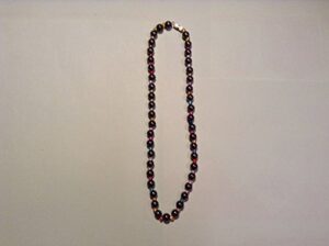 17 ' magnetic hematite ball bead & color bead necklace usable by age 13 & up
