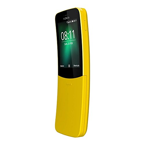 Nokia 8110 (TA-1059) 512MB/4GB 2.45-inches Factory Unlocked, International Stock (Yellow)