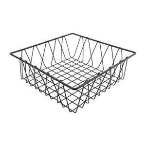 G.E.T. IR-912 12" Square Wire Basket, 4" Deep, Iron Powder Coated