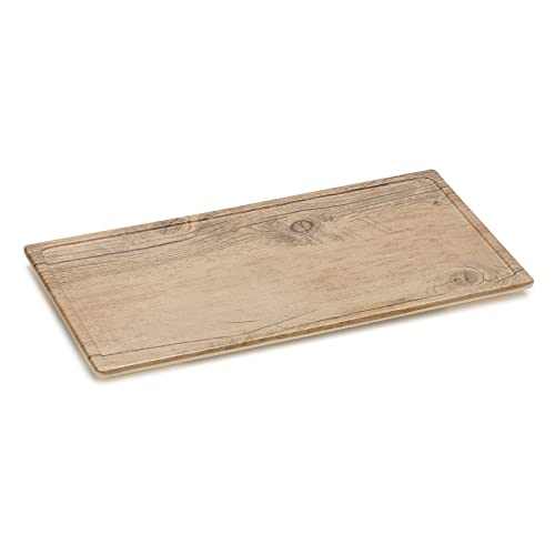 G.E.T. SB-1472-OW Melamine Faux Oak Wood Display with Foot & Ridge