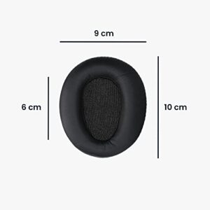 kwmobile Ear Pads Compatible with Sony MDR-10RBT / 10RNC / 10R Earpads - 2X Replacement for Headphones - Black