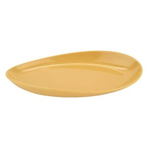 G.E.T. OP-1580-DJ Heavy-Duty Shatterproof Plastic Oval Melamine Serving Platter, 15" x 8", Dijon