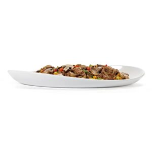 G.E.T. OP-1580-DJ Heavy-Duty Shatterproof Plastic Oval Melamine Serving Platter, 15" x 8", Dijon