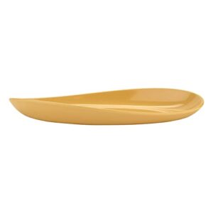 G.E.T. OP-1580-DJ Heavy-Duty Shatterproof Plastic Oval Melamine Serving Platter, 15" x 8", Dijon