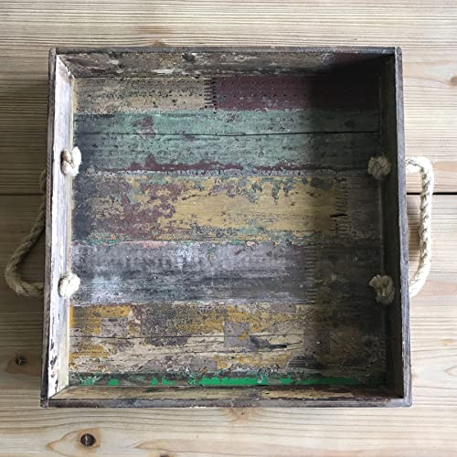 G.E.T. WB-1616-RWD 15.5" Square Tray, Reclaimed Wood