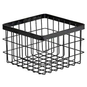 g.e.t. wb-664-mg square metal storage wire basket for pantry, produce and more, 6" x 6" x 2"