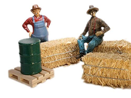 Meyer Imports Mini Hay Bales - Small - (Pack of 3) Small Decorative Hay – for Craft/Dollhouse/Farm/Halloween/Table Decoration - 2.5 x 1 Inches Each
