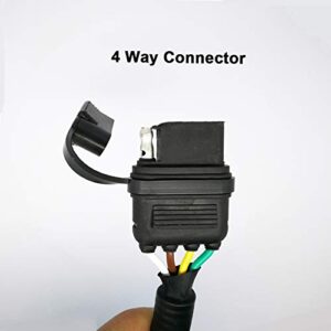 NEW SUN 7 Way RV to 4 Way Flat Trailer Connector Single-Function Wiring Adapters